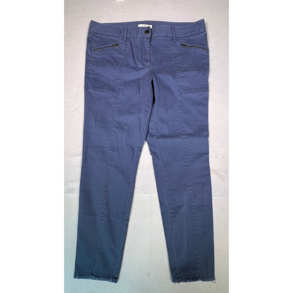 Ann Taylor LOFT Utility Pants Womens 14 Blue Excellent